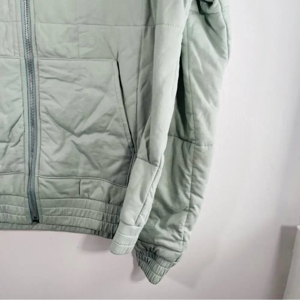 Anthropologie All Fenix Marnie Mint Green Quilted Puffer Jacket Small Allfenix